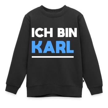 Karl Name Spruch für stolze Karls - Kinder Premium Organic Sweatshirt - Schwarz - Vorne - AI Model Kid Female (0cm)
