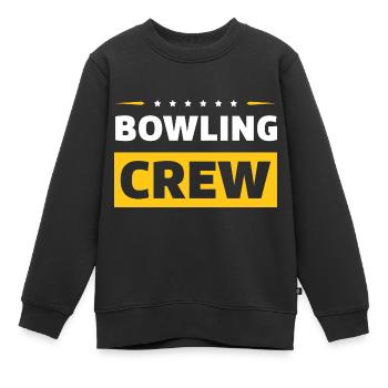 Équipe de bowling - Sweat Premium enfant bio - noir - Devant - AI Model Kid Female (0cm)
