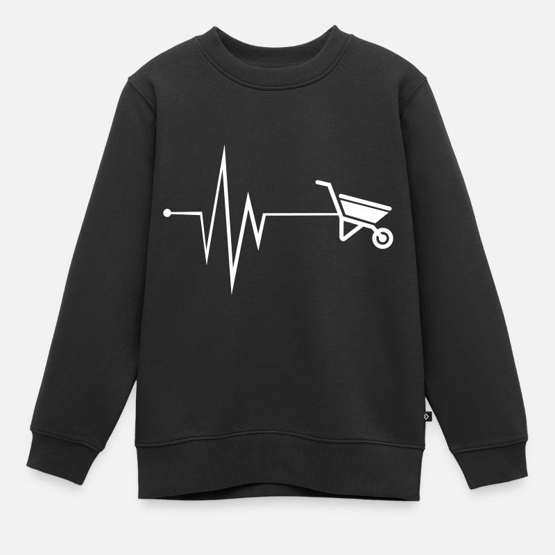 Pouls de brouette - Sweat Premium enfant bio - noir
