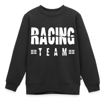 Racing Team - Kinder Premium Organic Sweatshirt - Schwarz - Vorne - AI Model Kid Female (0cm)