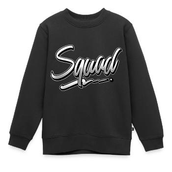 Squad - Kinder Premium Organic Sweatshirt - Schwarz - Vorne - AI Model Kid Female (0cm)