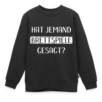 Brettspiele Brettspiel Spieleabend - Kinder Premium Organic Sweatshirt - Schwarz - Vorne - AI Model Kid Female (0cm)