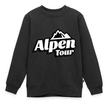 alpen tour - Kinder Premium Organic Sweatshirt - Schwarz - Vorne - AI Model Kid Female (0cm)