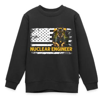 Nuklearingenieur für Kernkraftwerk und Kernenergie - Kinder Premium Organic Sweatshirt - Schwarz - Vorne - AI Model Kid Female (0cm)