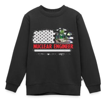 Kernenergie Spruch für Kernenergie - Kinder Premium Organic Sweatshirt - Schwarz - Vorne - AI Model Kid Female (0cm)
