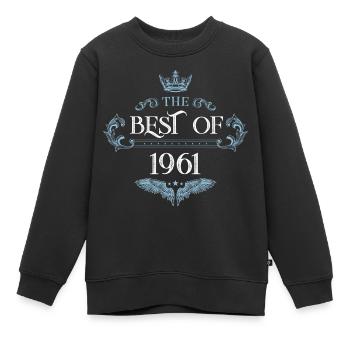 1961 best of - Sweat Premium enfant bio - noir - Devant - AI Model Kid Female (0cm)