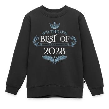 2028 best of - Kinder Premium Organic Sweatshirt - Schwarz - Vorne - AI Model Kid Female (0cm)