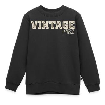 Jahrgang 1982 Original 1982 Retro 1982 Geschenk 1982 - Kinder Premium Organic Sweatshirt - Schwarz - Vorne - AI Model Kid Female (0cm)