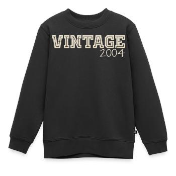 Jahrgang 2004 Original 2004 Retro 2004 Geschenk 2004 - Kinder Premium Organic Sweatshirt - Schwarz - Vorne - AI Model Kid Female (0cm)