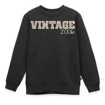 Jahrgang 2006 Original 2006 Retro 2006 Geschenk 2006 - Kinder Premium Organic Sweatshirt - Schwarz - Vorne - AI Model Kid Female (0cm)