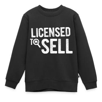Immobilien-Händler Für Immobilien-Makler - Kinder Premium Organic Sweatshirt - Schwarz - Vorne - AI Model Kid Female (0cm)