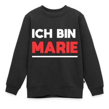 Marie Name Spruch für stolze Maries - Kinder Premium Organic Sweatshirt - Schwarz - Vorne - AI Model Kid Female (0cm)