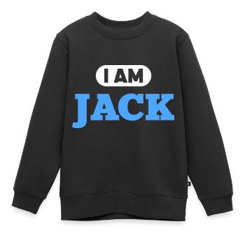 Jack Name Saying für stolze Jacks - Kinder Premium Organic Sweatshirt - Schwarz - Vorne - AI Model Kid Female (0cm)