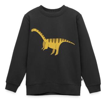 Dinosaurier Pflanzenfresser - Kinder Premium Organic Sweatshirt - Schwarz - Vorne - AI Model Kid Female (0cm)