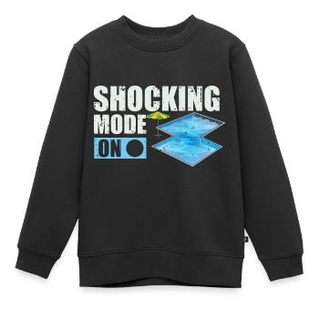 Pool Guy Design pour PoolBoy et Pool Cleaner - Sweat Premium enfant bio - noir - Devant - AI Model Kid Female (0cm)