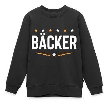 Bäcker Beruf - Kinder Premium Organic Sweatshirt - Schwarz - Vorne - AI Model Kid Female (0cm)