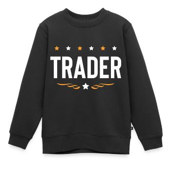 Trader Beruf - Kinder Premium Organic Sweatshirt - Schwarz - Vorne - AI Model Kid Female (0cm)