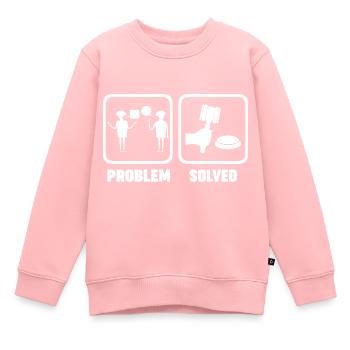 Auctioneer Job Problem Solve - Kids Premium Organic Sweatshirt - rose - Front - AI Model Kid Female (0cm)