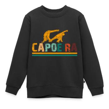 Capoeira - Sweat Premium enfant bio - noir - Devant - AI Model Kid Female (0cm)