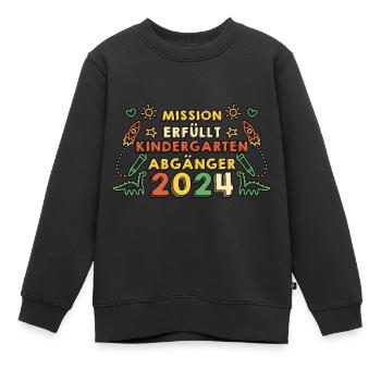 1 classe écolier rentrée scolaire Maternelle Kita E - Sweat Premium enfant bio - noir - Devant - AI Model Kid Female (0cm)