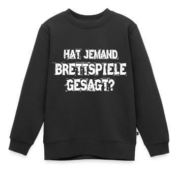 Brettspiele Brettspiel Spieleabend - Kinder Premium Organic Sweatshirt - Schwarz - Vorne - AI Model Kid Female (0cm)