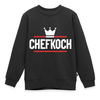 Chefkoch Kochen - Kinder Premium Organic Sweatshirt - Schwarz - Vorne - AI Model Kid Female (0cm)
