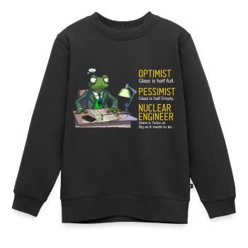 Nuklearingenieur für Kernkraftwerk und Kernenergie - Kinder Premium Organic Sweatshirt - Schwarz - Vorne - AI Model Kid Female (0cm)