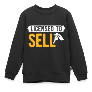 Immobilien-Händler Für Immobilien-Makler - Kinder Premium Organic Sweatshirt - Schwarz - Vorne - AI Model Kid Female (0cm)