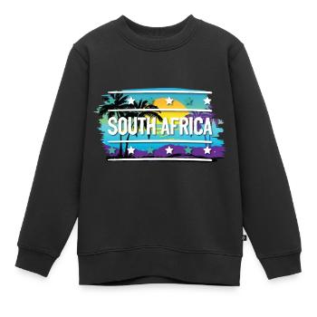 Afrique du Sud - Sweat Premium enfant bio - noir - Devant - AI Model Kid Female (0cm)