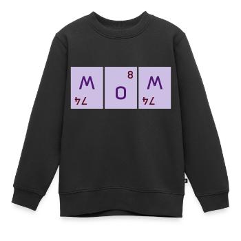 Mom (zweimal Wolfram verdreht, Sauerstoff) - Kinder Premium Organic Sweatshirt - Schwarz - Vorne - AI Model Kid Female (0cm)