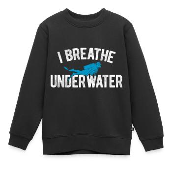 Apnoetaucher Freitaucher Taucher - Kinder Premium Organic Sweatshirt - Schwarz - Vorne - AI Model Kid Female (0cm)