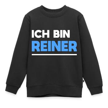 Reiner Name Spruch für stolze Reiner - Kinder Premium Organic Sweatshirt - Schwarz - Vorne - AI Model Kid Female (0cm)