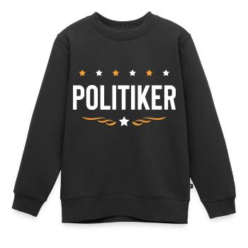 Politiker Beruf - Kinder Premium Organic Sweatshirt - Schwarz - Vorne - AI Model Kid Female (0cm)