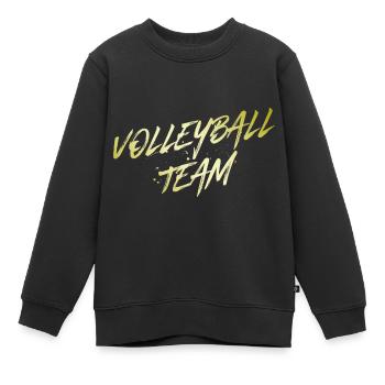 Volleyball Team - Kinder Premium Organic Sweatshirt - Schwarz - Vorne - AI Model Kid Female (0cm)
