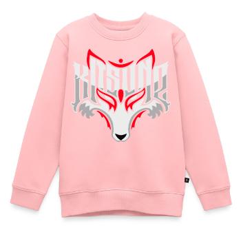 Kitsune - Kinder Premium Organic Sweatshirt - Rosa - Vorne - AI Model Kid Female (0cm)
