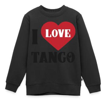 J'aime le tango - Sweat Premium enfant bio - noir - Devant - AI Model Kid Female (0cm)