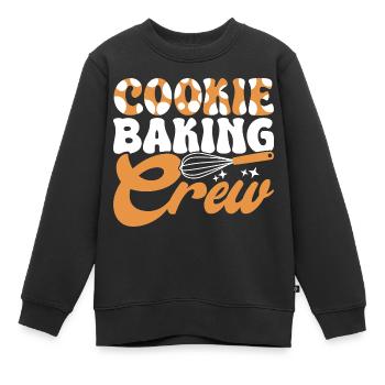 Backen Bäcker Bäckerei - Kinder Premium Organic Sweatshirt - Schwarz - Vorne - AI Model Kid Female (0cm)