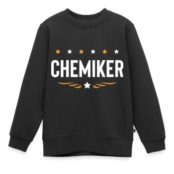 Chemiker Beruf - Kinder Premium Organic Sweatshirt - Schwarz - Vorne - AI Model Kid Female (0cm)