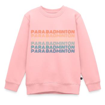 ballsport Badminton Federball Wettkampf - Kinder Premium Organic Sweatshirt - Rosa - Vorne - AI Model Kid Female (0cm)