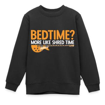 Akustik Spruch Für E-Gitarre Konzert Gitarre - Kinder Premium Organic Sweatshirt - Schwarz - Vorne - AI Model Kid Female (0cm)