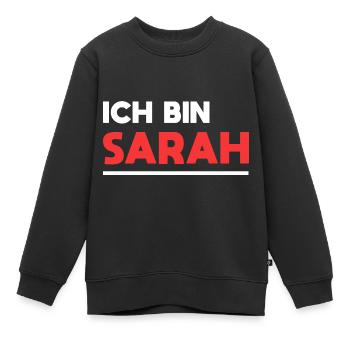 Sarah Name Spruch für stolze Sarahs - Kinder Premium Organic Sweatshirt - Schwarz - Vorne - AI Model Kid Female (0cm)