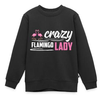 Flamingo Pink Flamingo Flamingo Geschenk - Kinder Premium Organic Sweatshirt - Schwarz - Vorne - AI Model Kid Female (0cm)