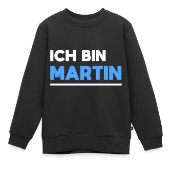 Martin Name Spruch für stolze Martins - Kinder Premium Organic Sweatshirt - Schwarz - Vorne - AI Model Kid Female (0cm)