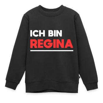 Regina Name Spruch für stolze Reginas - Kinder Premium Organic Sweatshirt - Schwarz - Vorne - AI Model Kid Female (0cm)