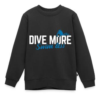 Apnoetaucher Freitaucher Taucher - Kinder Premium Organic Sweatshirt - Schwarz - Vorne - AI Model Kid Female (0cm)