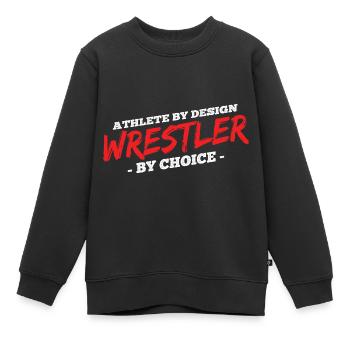 Grappling Martial Arts Wrestling - Kinder Premium Organic Sweatshirt - Schwarz - Vorne - AI Model Kid Female (0cm)