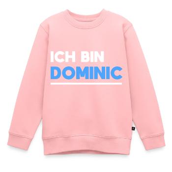 Dominic Name Spruch für stolze Dominics - Kinder Premium Organic Sweatshirt - Rosa - Vorne - AI Model Kid Female (0cm)