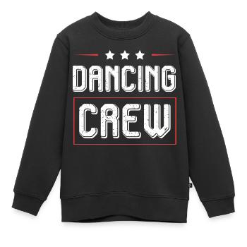 Dancing Crew - Kinder Premium Organic Sweatshirt - Schwarz - Vorne - AI Model Kid Female (0cm)