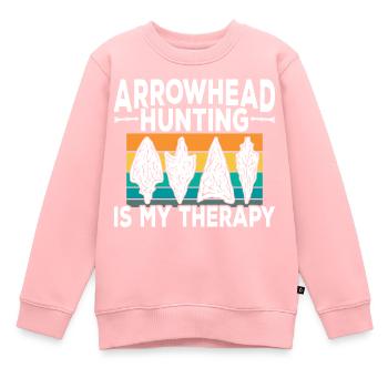 Arrowhead Hunting Arrowheads - Kids Premium Organic Sweatshirt - rose - Front - AI Model Kid Female (0cm)
