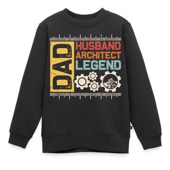 Architekt - Kinder Premium Organic Sweatshirt - Schwarz - Vorne - AI Model Kid Female (0cm)